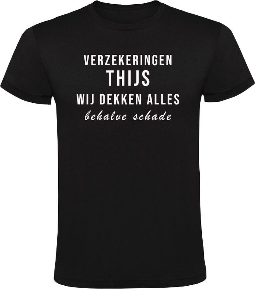 Sol's Verzekeringen Thijs Heren T-shirt - Zwart - XL