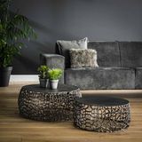 AnLi Style Salontafel set/2 maze zandgegoten