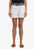 Superdry - Linnen Shorts Met Middelhoge Taille - Dames - Korte broeken
