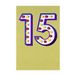 Leeftijd Hallmark Leeftijd 15 Verjaardagskaart - Foil Design Kaarten