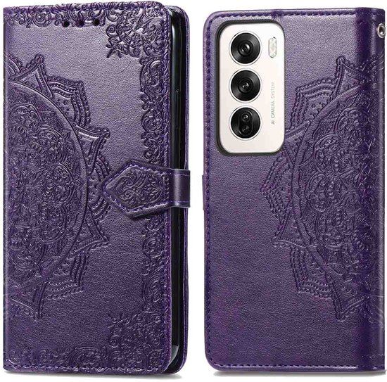 imoshion Hoesje - Geschikt voor Oppo Reno 12 - Mandala Bookcase - Paars