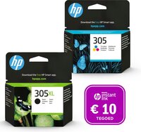 HP 305 - Inktcartridge 305XL zwart & 305 kleur + Instant Ink tegoed