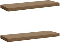 vidaXL - 2-delige - Coussin de banquette - VUGHT - 2 - pce - 100% - Polyester - Taupe
