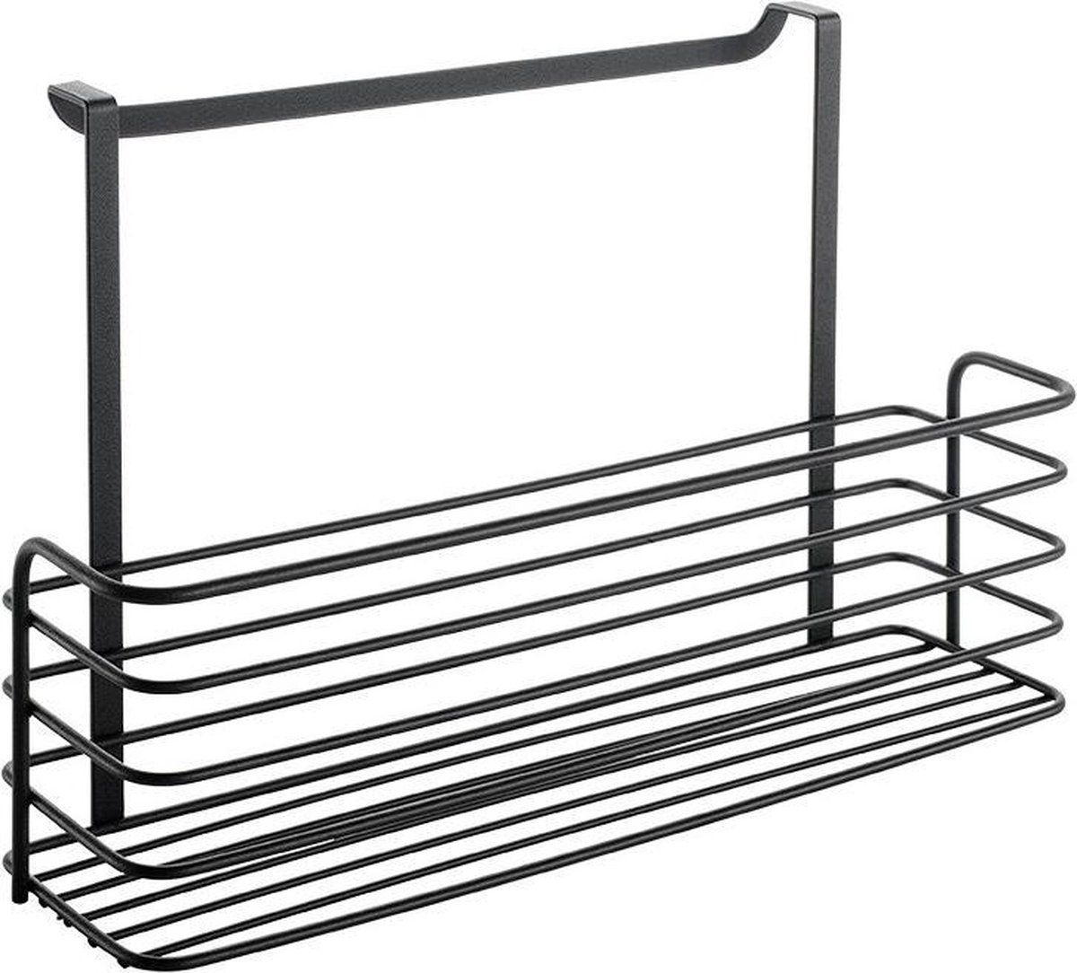 Metaltex Tomado - Brede hangmand Galileo - Mat Zwart - 34x12x22cm