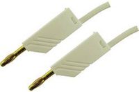 SKS Hirschmann MLN 100/2,5 WS Meetsnoer Banaanstekker 4 mm Banaanstekker 4 mm 1.00 m Wit 1 stuk(s)