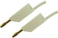 SKS Hirschmann MLN 100/2,5 WS Meetsnoer Banaanstekker 4 mm Banaanstekker 4 mm 1.00 m Wit 1 stuk(s)