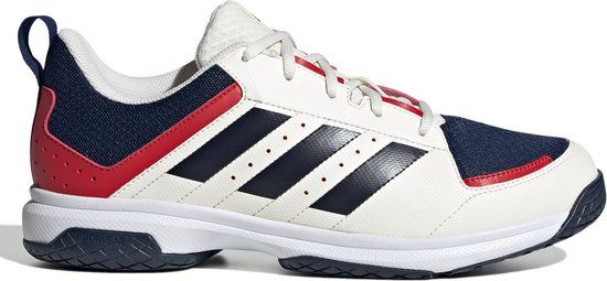 adidas Ligra 7 - Sportschoenen - Volleybal - Smashcourt - wit/blauw - Maat 45 1/3