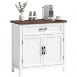 HOMCOM Dressoir - MDF - 76 x 35 x 80 cm - Wit