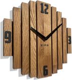 FLEXISTYLE Symmetrie Wandklok Eiken Hout 30cm