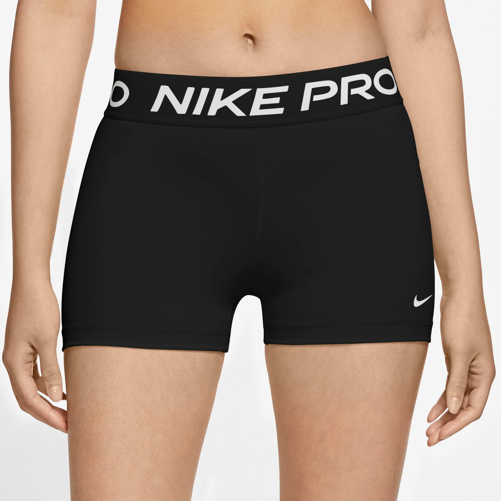 Nike Pro 365 Short 3" Sportlegging Dames - Maat XS - Zwart