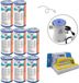 Bestway - Filtres Type III adaptés à la pompe de filtration 58389 - 8 pièces & brosse de nettoyage WAYS