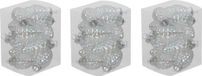 Othmar Decorations Bv 36x Pommes de pin décorations de Noël/boules de Noël transparent nacre de verre - 6 cm - mat/brillant - Décoration de sapin de Noël