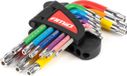 AMIO TORX sleutelsset, 9-delig, S2 staal, compact, AMIO-04300