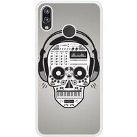 P20 Lite Skull Music Bedrukt siliconen hoesje