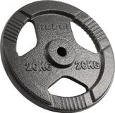 Rebel Active RBA-2137 Halterschijf 20kg Gietijzer 31mm Boring Drie Handgrepen