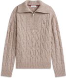 Tommy Hilfiger Dames Gebreide Trui Wol XL Lichtbruin Herfst/Winter 2026