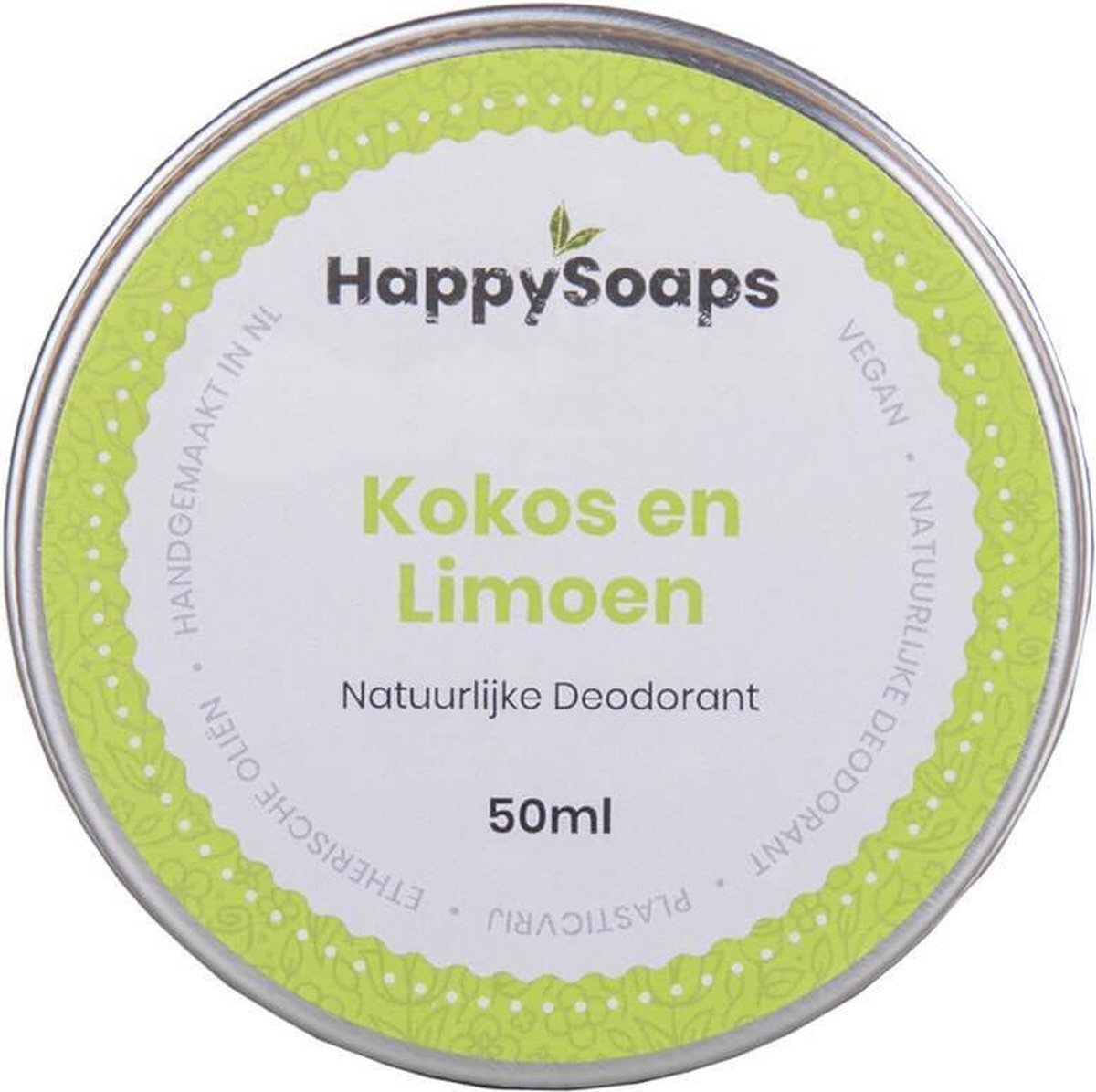 HappySoaps Natuurlijke Deodorant - Kokos en Limoen