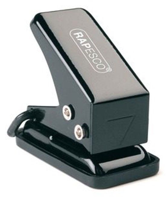 Rapesco Perforator 1 gat PF15Assorti van zwart - rood - blauw