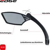 Gransier Edge E-bike spiegel Luxe - montage gauche - verre de sécurité - noir