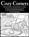 Cozy Corners Livre de coloriage monochrome pour adultes