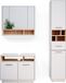 Vicco Meuble de salle de bain Beatrice, Blanc, 3 pièces