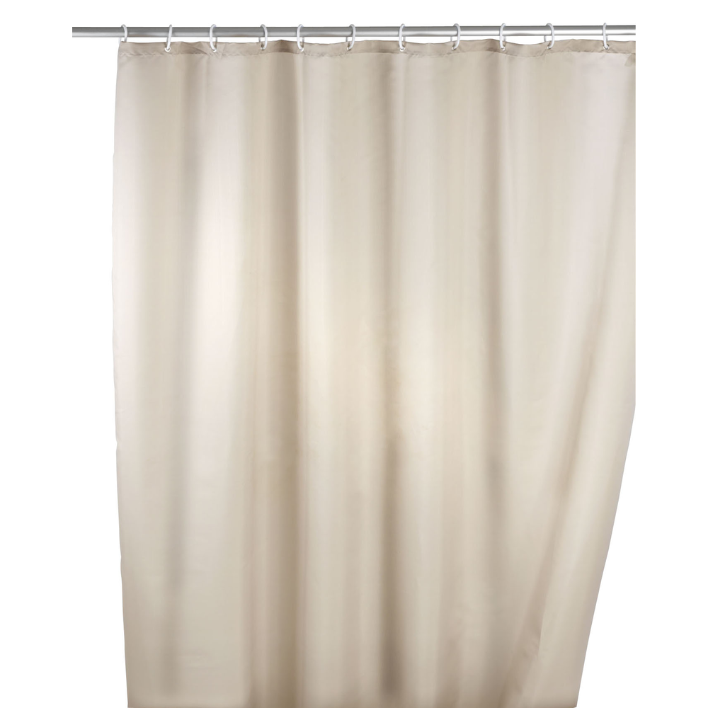 WENKO Anti-mould shower curtain single-colour Beige 180 x 200 cm