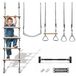 Hypermotion Gymnastiek- en klimset 5-in-1, inklusief een deurkozijnstang - met houten ladder, schommel, turnstokken, geschikt voor binnen en buiten