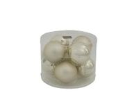DUE ESSE CHRISTMAS SRL L.Glass LUC/OPAC beige ballen 8 cm 8 stuks