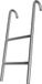Deuba Trampoline échelle - 66cm de haut 2 marches - Métal