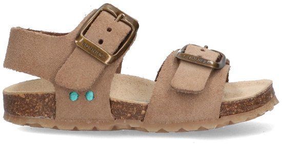 BunniesJR 226406-408 Jongens Platte Sandalen - Bruin - Imitatieleer - Gespsluiting