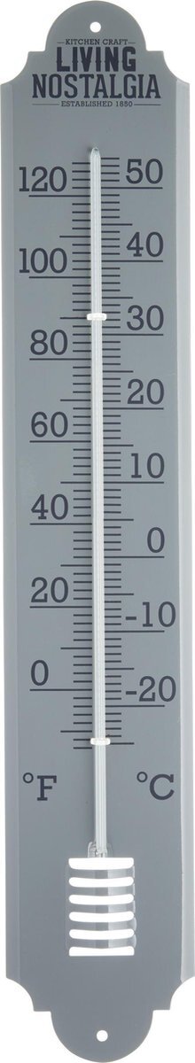 Kitchen Craft Buitenthermometer 50 Cm Aluminium Grijs