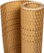 vidaXL Balkonscherm 400x90 cm poly rattan lichtbruin