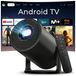 Mini-projecteur, prise en charge 4K, Android 14, 200 lumens ANSI, WiFi 6