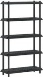 vidaXL Plankenunit - 5-laags - 100 x 40 x 177 cm - PP - Antracietkleurig