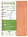 Clairefontaine 78239C Nomaddict (ex Age Bag) Notitieboek Spiraalbinding My.daily.planner Bruin - A5 14,8x21 cm - 250 Uitscheurbare Pagina's Dagplanner + STIPPEN - Wit Papier 90 g - Omslag Karton