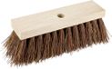 Buemag harde Bezem kop - Piassava - extra sterk - FSC hout - bruin - 30 cm - straatbezem - buitenbezem