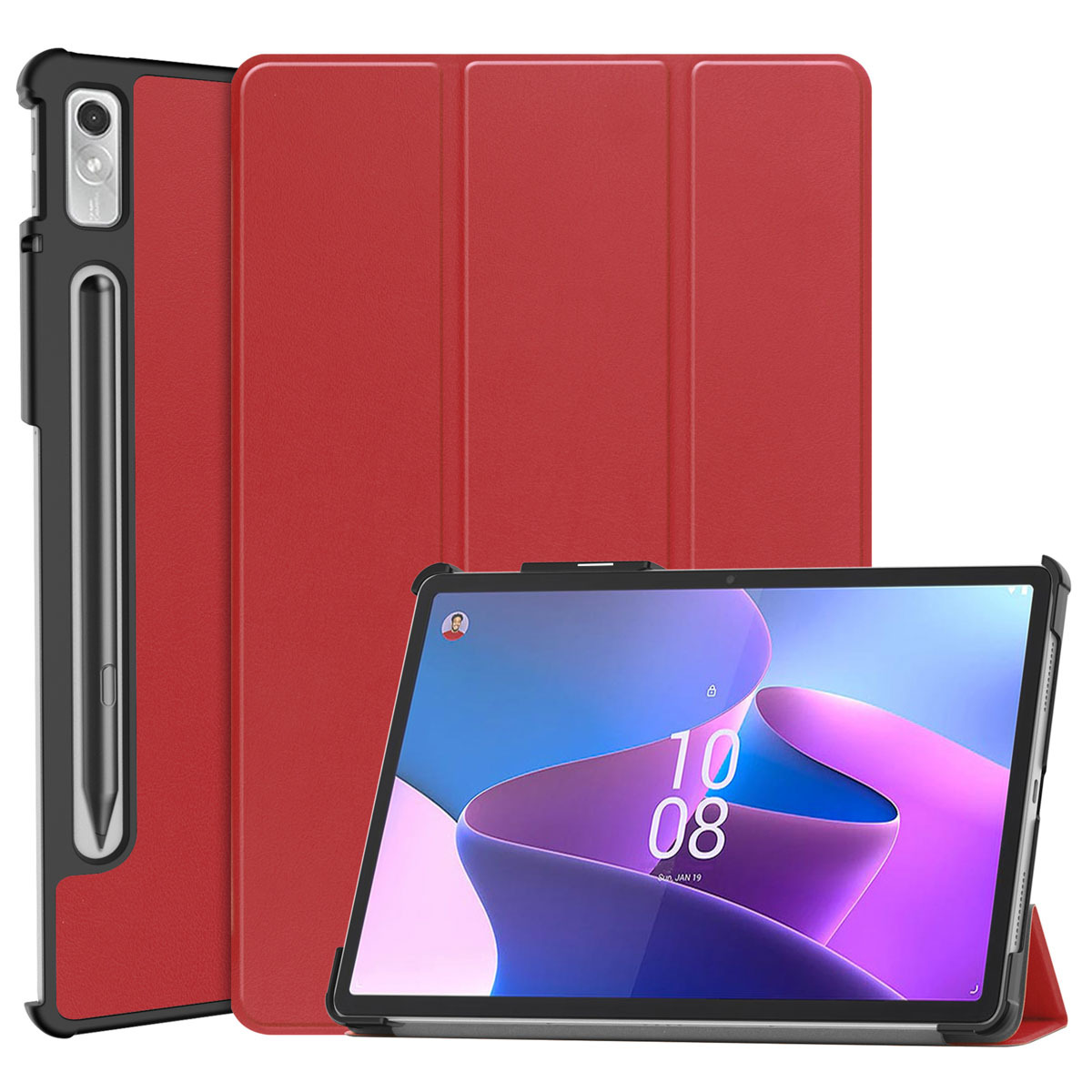 imoshion Trifold Bookcase Lenovo Tab P11 Pro (2nd gen) tablethoes - Rood