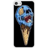 Icecat Bedrukt siliconen hoesje compatibel met iPod Touch 5, Apple iPod Touch 6 Ice cream skull