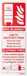 VSafety Branddeken Id Brandblusser - 75mm x 200mm - Zelfklevende Vinyl