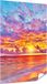 Gards Poster de jardin Coucher de soleil sur la plage aux Maldives - 120x180 cm