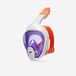 Easybreath Masque de plongée XS pour enfants (6-10 ans) avec sac, verre teinté, violet