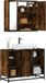 Maison Exclusive - Ensemble de meubles de salle de bain 2 pièces en bois composite chêne fumé