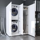 Roomart DORA-II Wasmachine Ombouwkast 130x186 cm - Wit