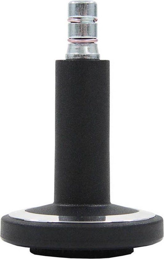 hjh office Stoelpootdoppen - Zwart - 5 stuks