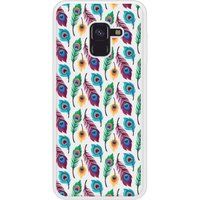 Pauwenveer siliconen hoesje compatibel met Galaxy A8 2018