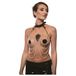 Guilty Pleasure Allure - ensemble collier et chaîne de corps (noir)