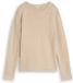 Tom Tailor Gebreide trui van katoen - Maat L - gravel beige melange