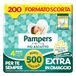 Pampers Baby Dry Maxi, maat 4 (7-18 kg), 200 luiers voor kinderen | voorraadmaat, anti-schoorsteen, droog tot 12 uur, versterkte en omhullende lipjes, 500 punten gratis