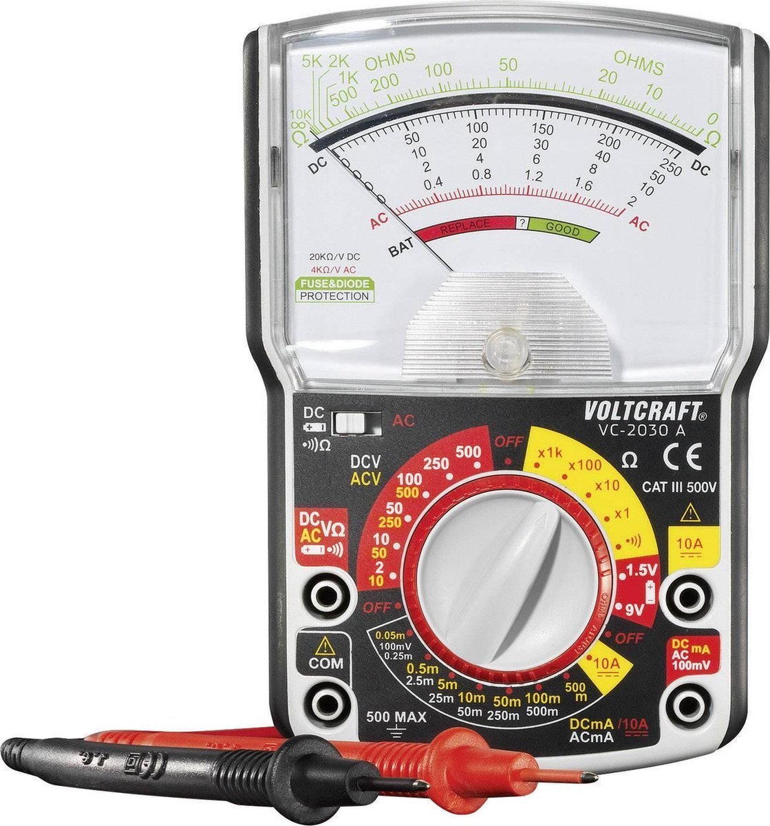 VOLTCRAFT VC-2030A Multimeter Analoog CAT III 500 V