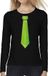 Bellatio Decorations Verkleed shirt voor dames - groen - zwart - XS
